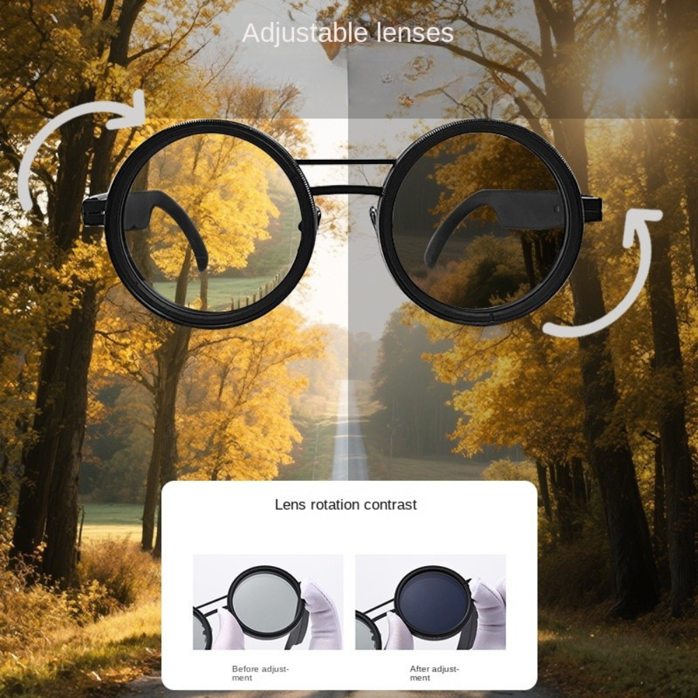 FlexVision™ | Adjustable Black Sunglasses