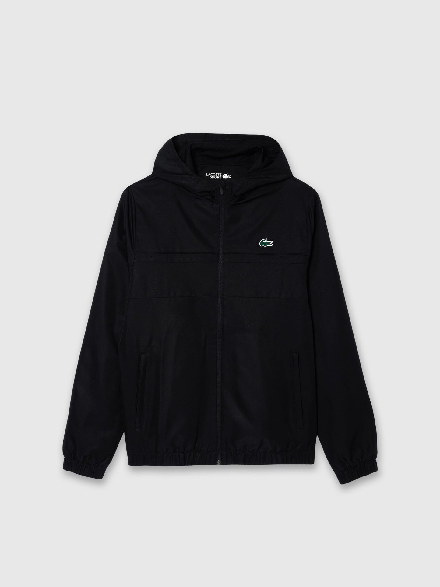 Lacoste Water Repellent Sport Track Jacket /Pant Set Black