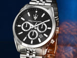 Maserati Attrazione Quartz Watch, Black, 43 mm, Mineral crystal, R8853151022